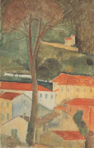 Amedeo Modigliani Paysage a Cag (mk38) oil painting image